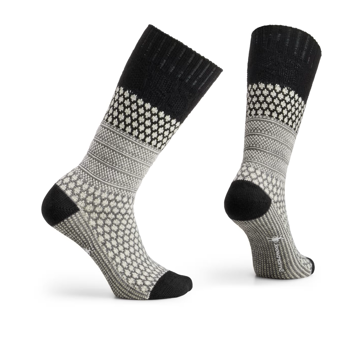 Smartwool Everyday Cozy Popcorn Cable Crew Sock (Unisex) - Black Accessories - Socks - Lifestyle - The Heel Shoe Fitters