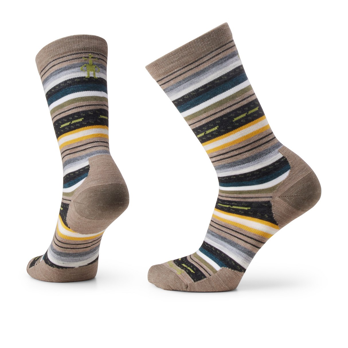 Smartwool Everyday Margarita Crew Sock (Unisex) - Fossil Accessories - Socks - Lifestyle - The Heel Shoe Fitters