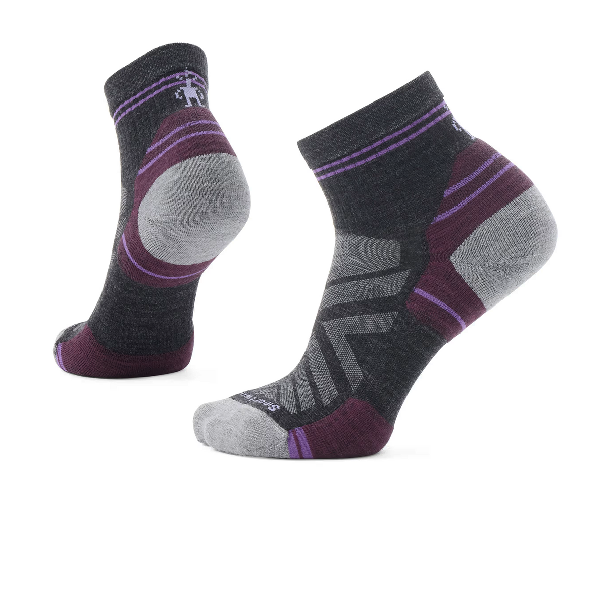 Smartwool Hike Targeted Cushion Ankle Sock (Women) - Charcoal Accessories - Socks - Performance - The Heel Shoe Fitters