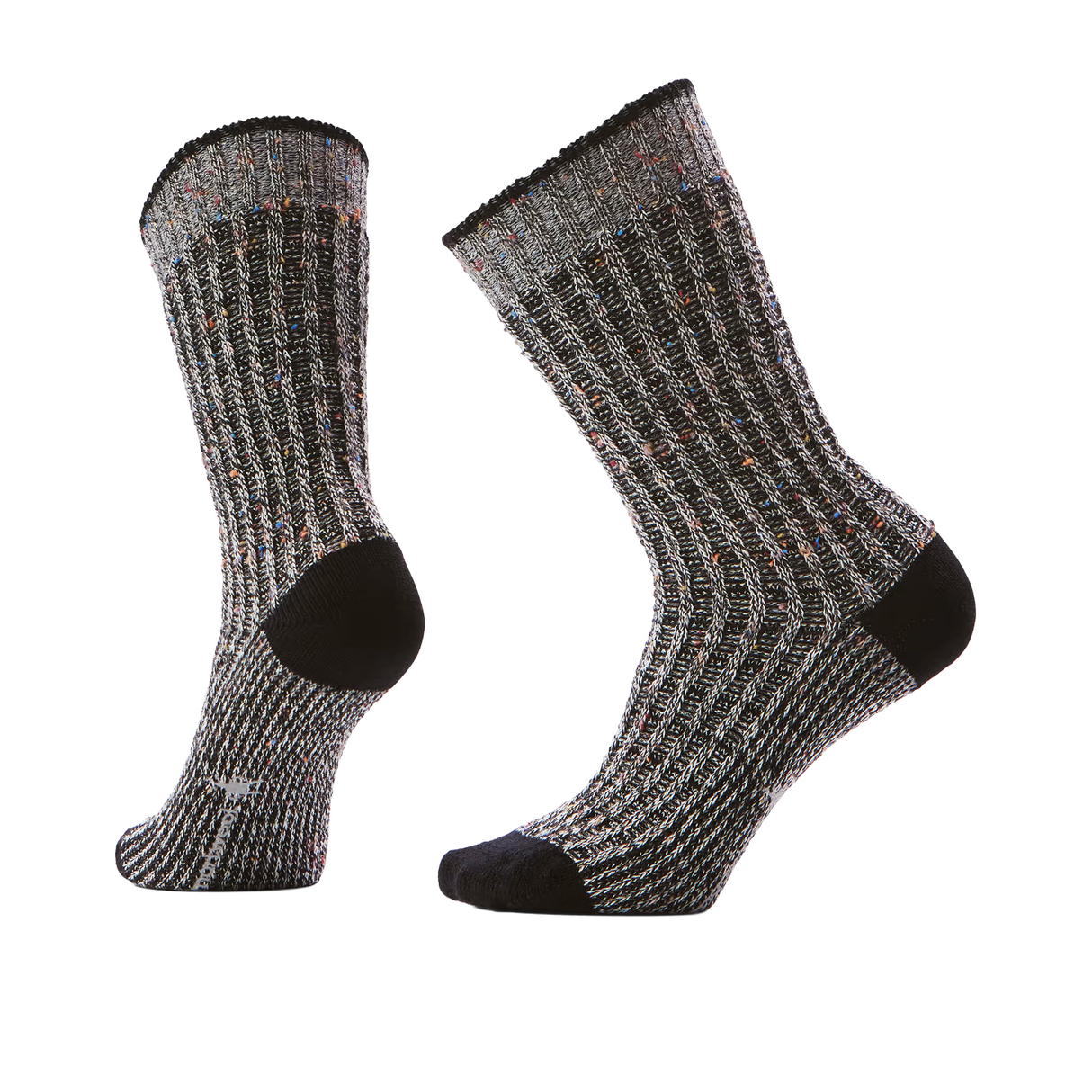 Smartwool Everyday Cozy Waffle Press Crew Sock (Unisex) - Black/Multi Donegal Accessories - Socks - Lifestyle - The Heel Shoe Fitters