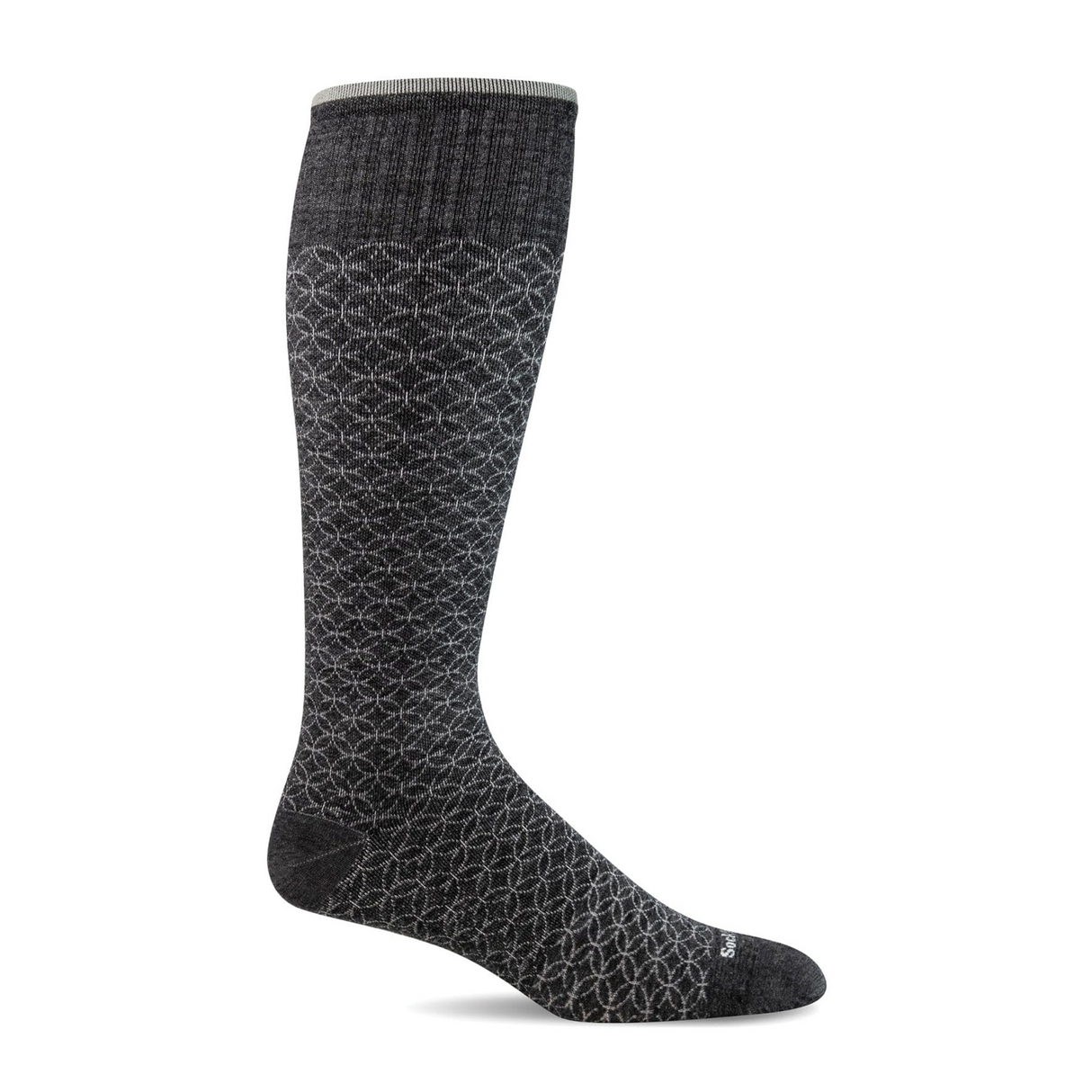 Sockwell Featherweight Fancy Over the Calf Compression Sock (Women) - Charcoal Accessories - Socks - Compression - The Heel Shoe Fitters