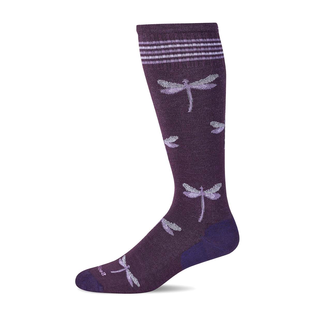 Sockwell Dragonfly Over the Calf Compression Sock (Women) - Blackberry Accessories - Socks - Lifestyle - The Heel Shoe Fitters