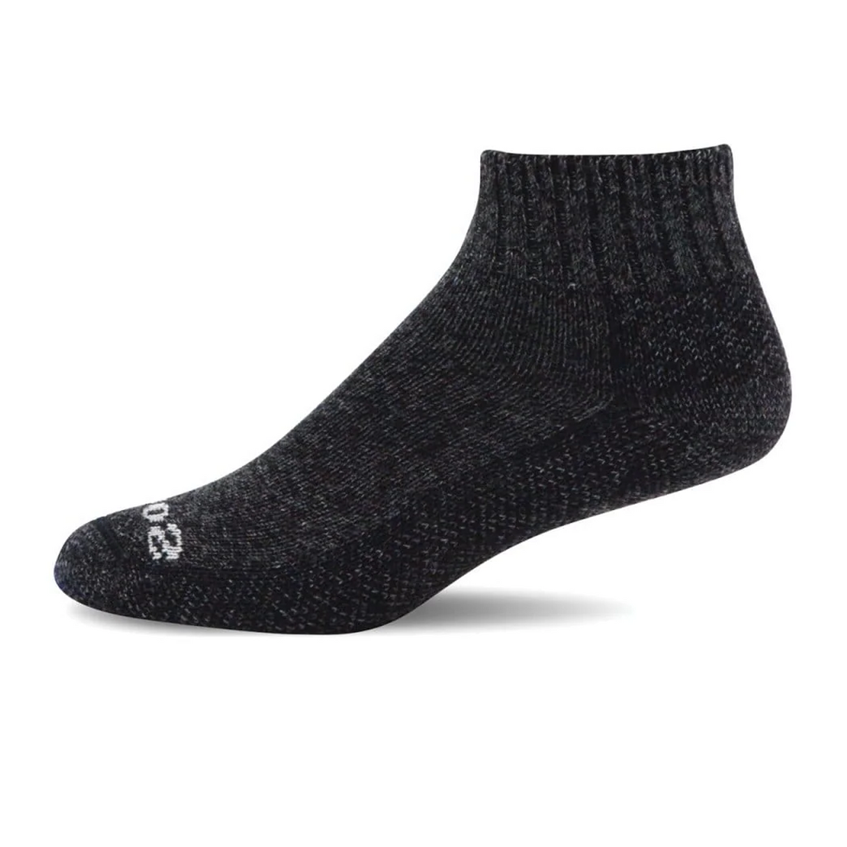 Sockwell Big Easy Relaxed Fit Mini Crew Sock (Women) - Black