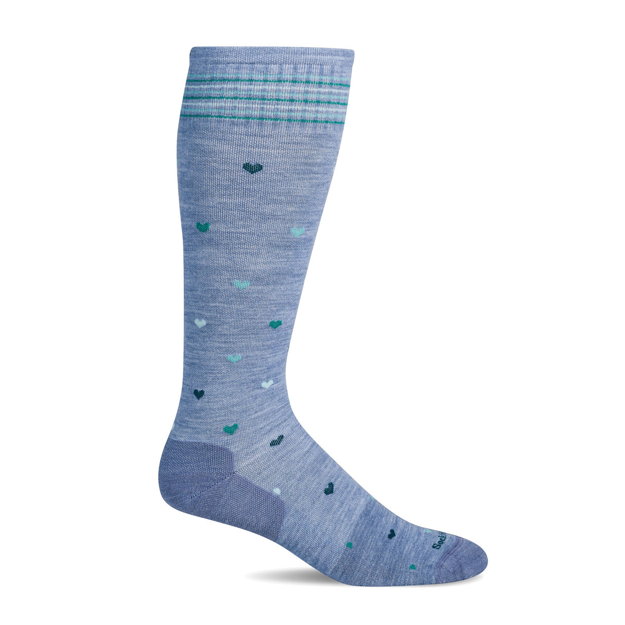 Sockwell Full Heart Over the Calf Compression Sock (Women) - Bluestone Accessories - Socks - Lifestyle - The Heel Shoe Fitters