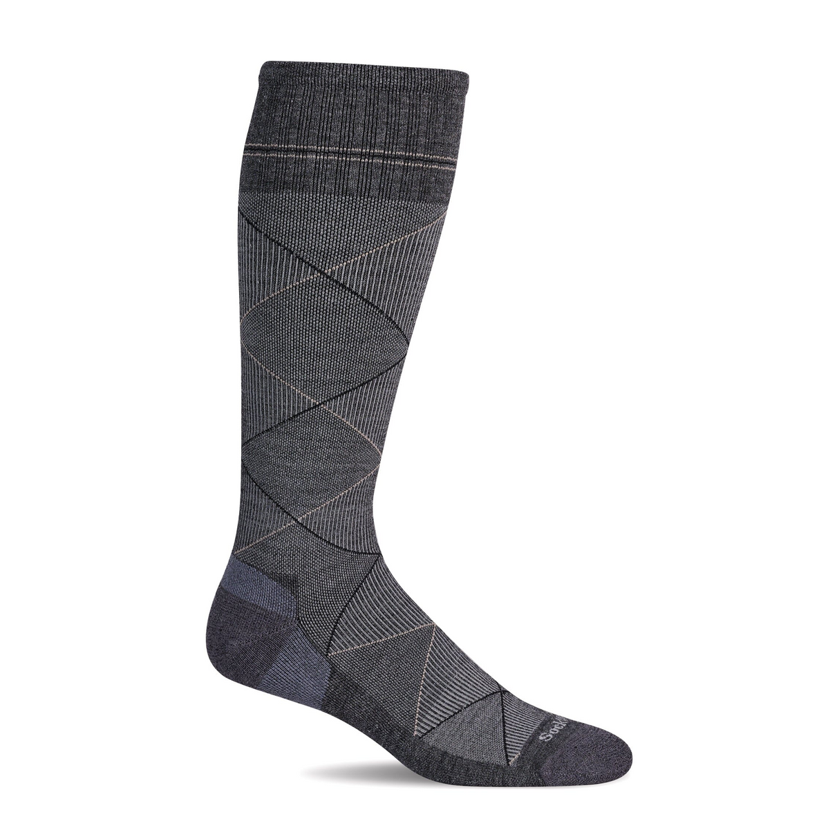 Sockwell Scottie Over the Calf Compression Sock (Men) - Charcoal