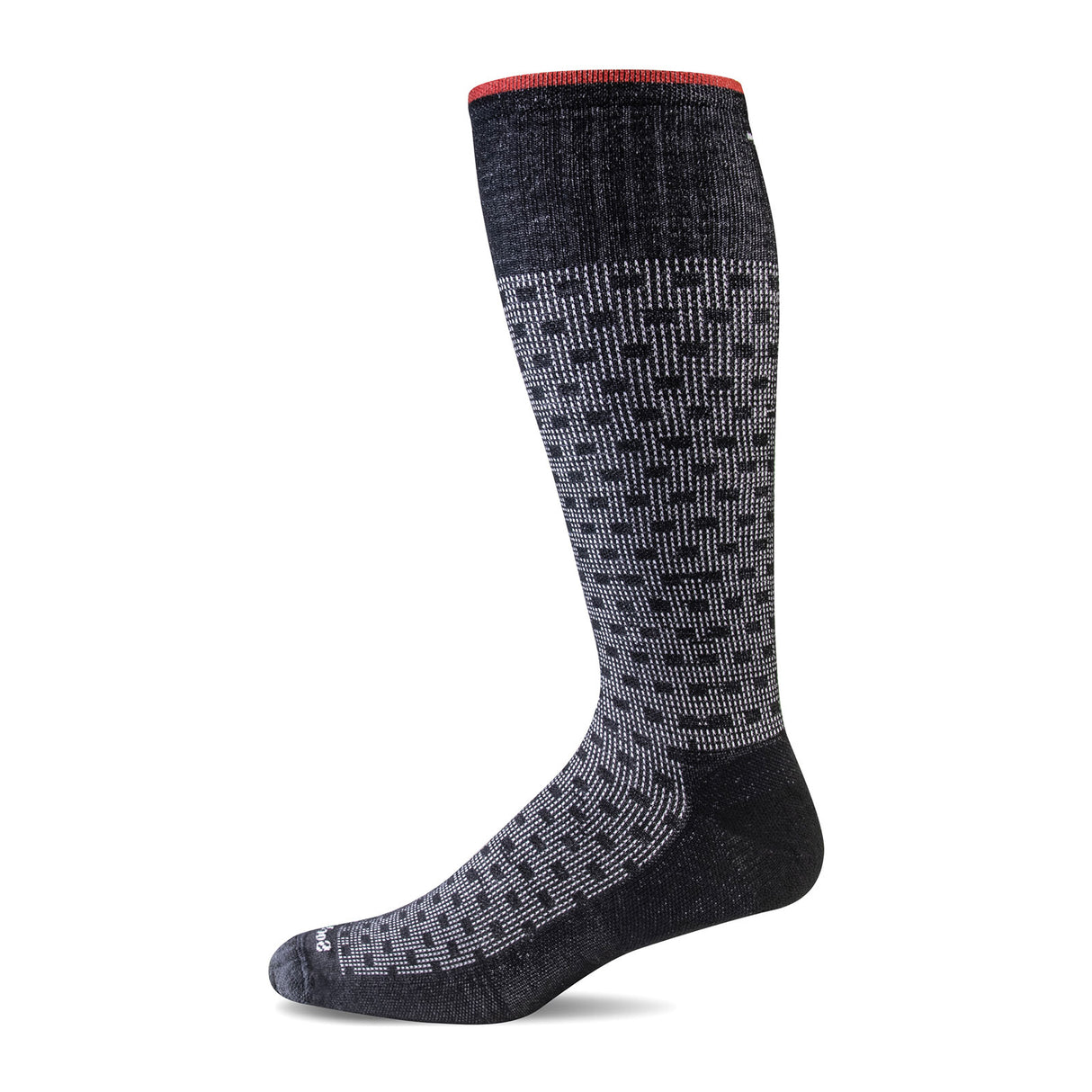 Sockwell Shadow Box Over the Calf Compression Sock (Men) - Black Accessories - Socks - Compression - The Heel Shoe Fitters