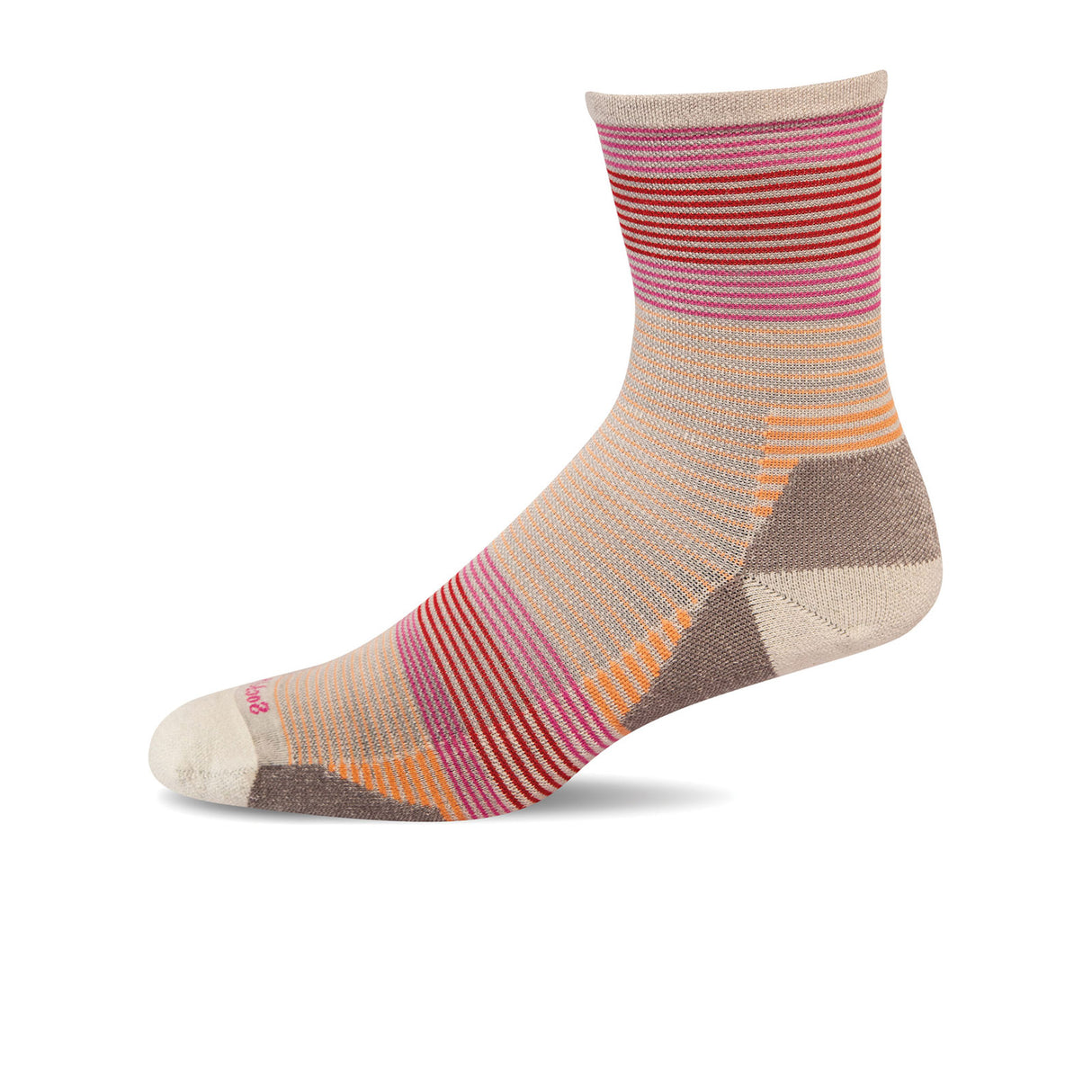 Sockwell Cadence Quarter Crew Sock (Women) - Natural Accessories - Socks - Performance - The Heel Shoe Fitters