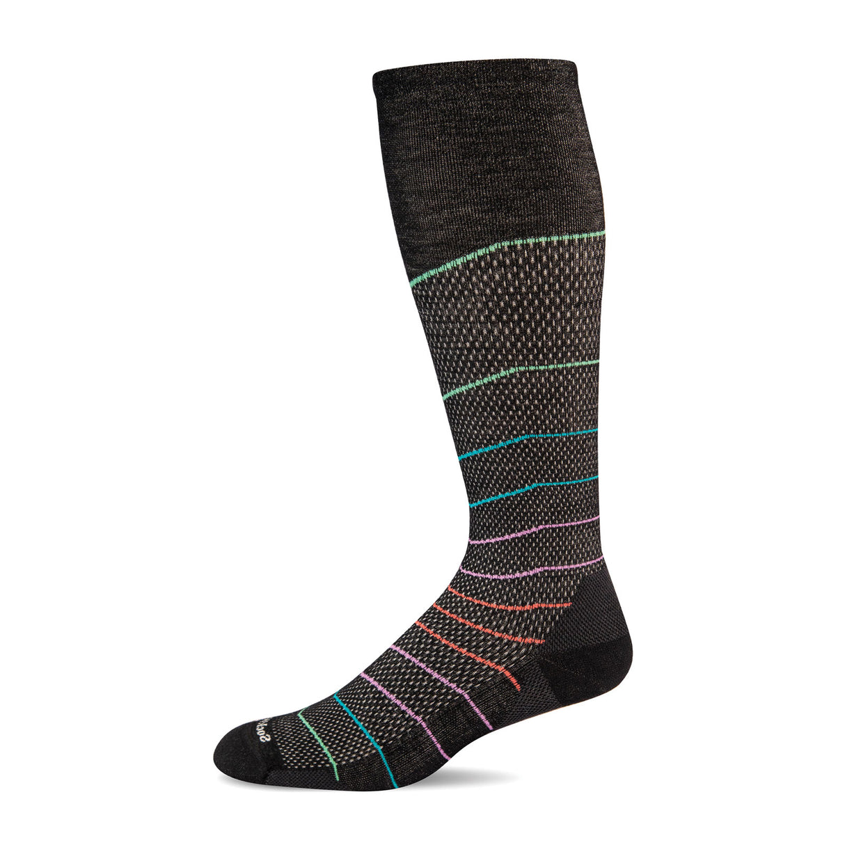 Sockwell Interval Over the Calf Compression Sock (Women) - Black Accessories - Socks - Lifestyle - The Heel Shoe Fitters