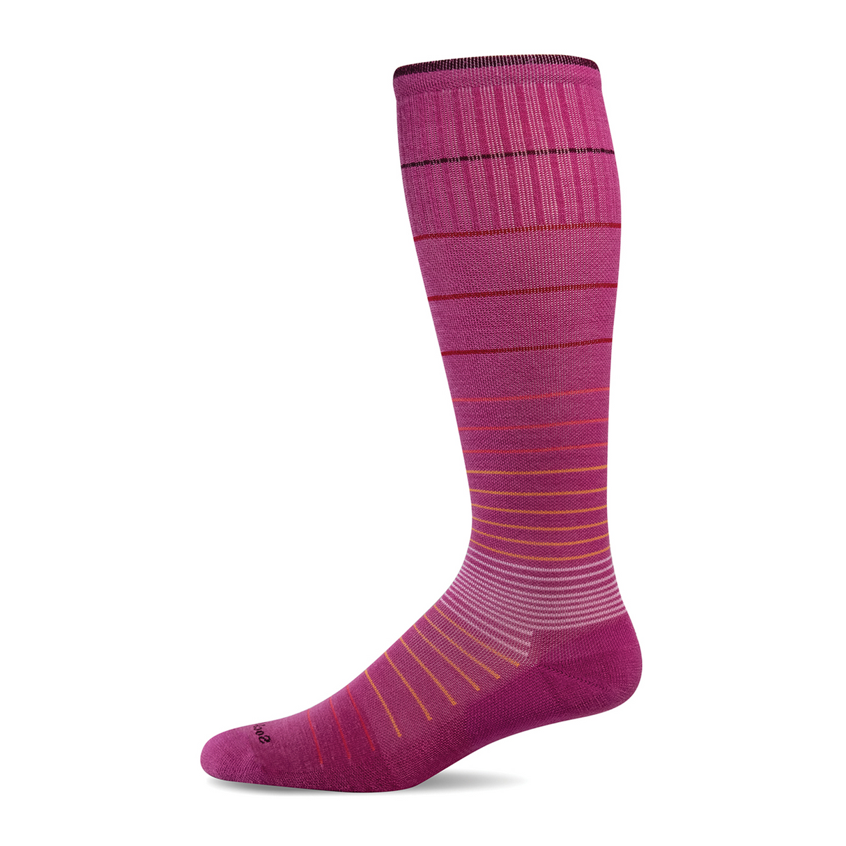 Sockwell Circulator Over the Calf Compression Sock (Women) - Raspberry Accessories - Socks - Compression - The Heel Shoe Fitters