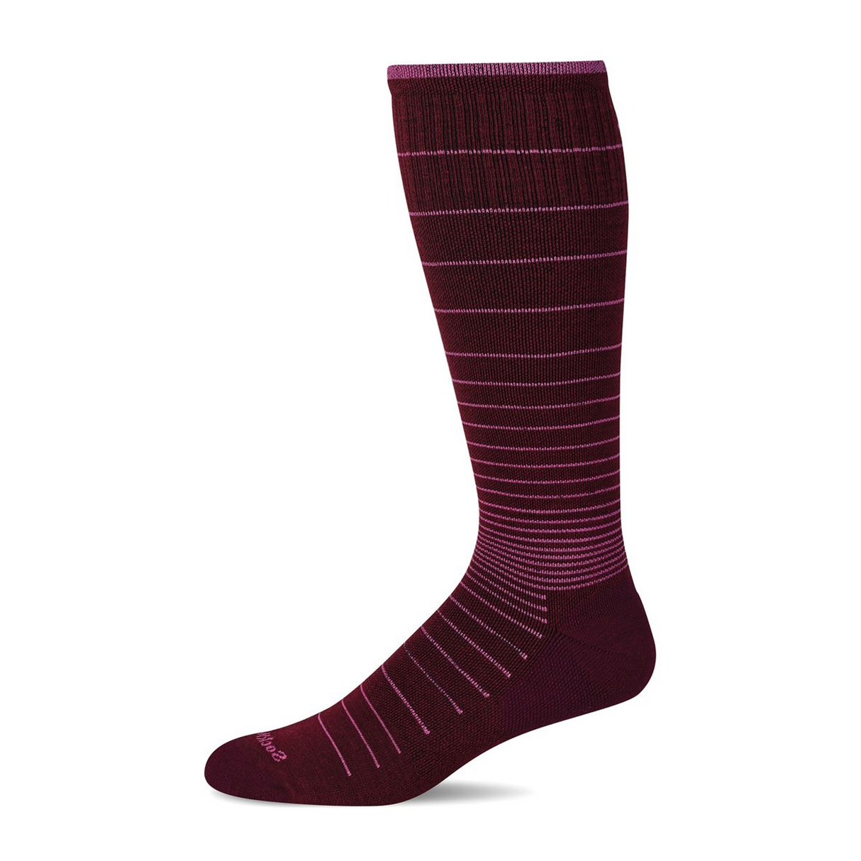 Sockwell Circulator Over the Calf Compression Sock (Women) - Cranberry Accessories - Socks - Lifestyle - The Heel Shoe Fitters