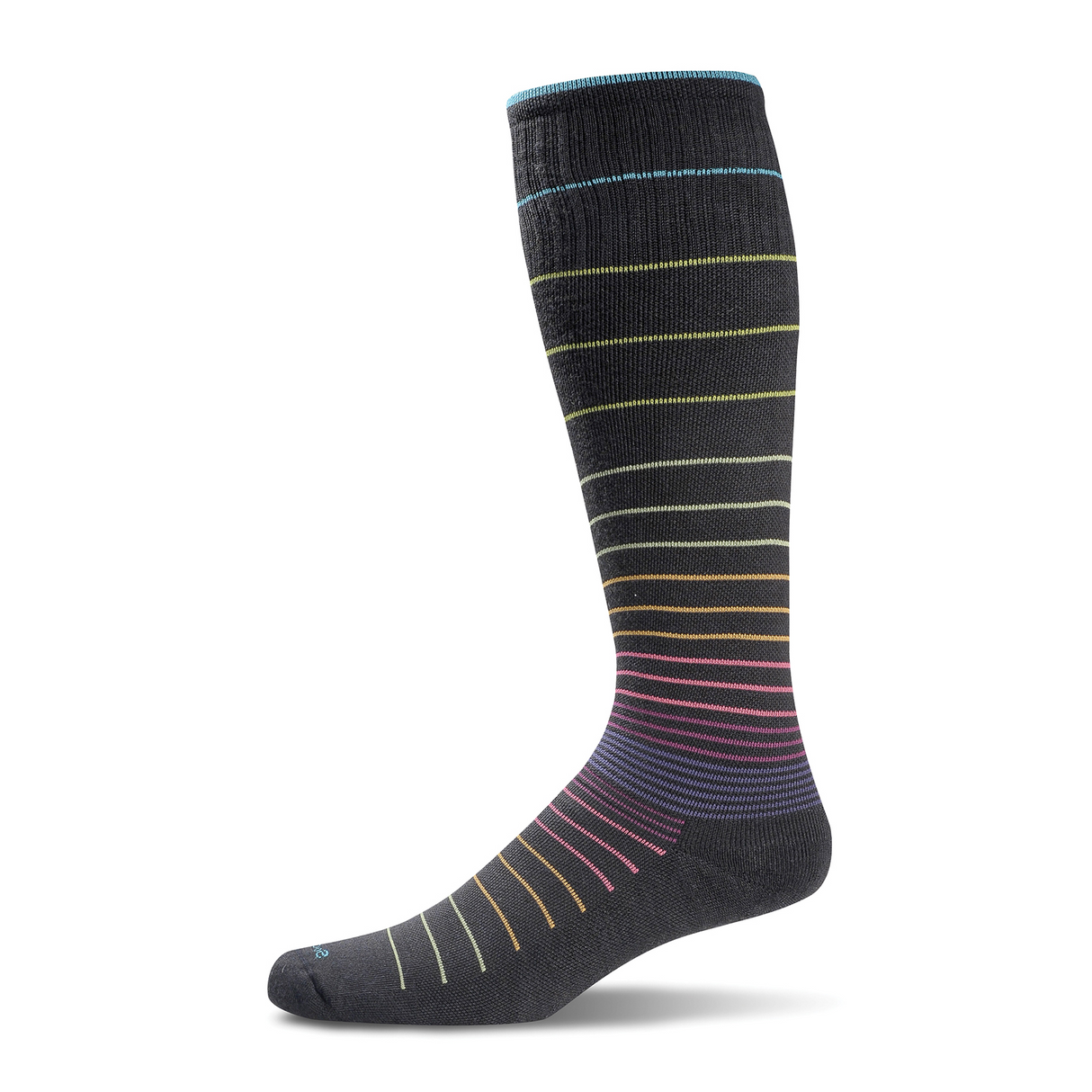 Sockwell Circulator Over the Calf Compression Sock (Women) - Black Stripe Accessories - Socks - Compression - The Heel Shoe Fitters