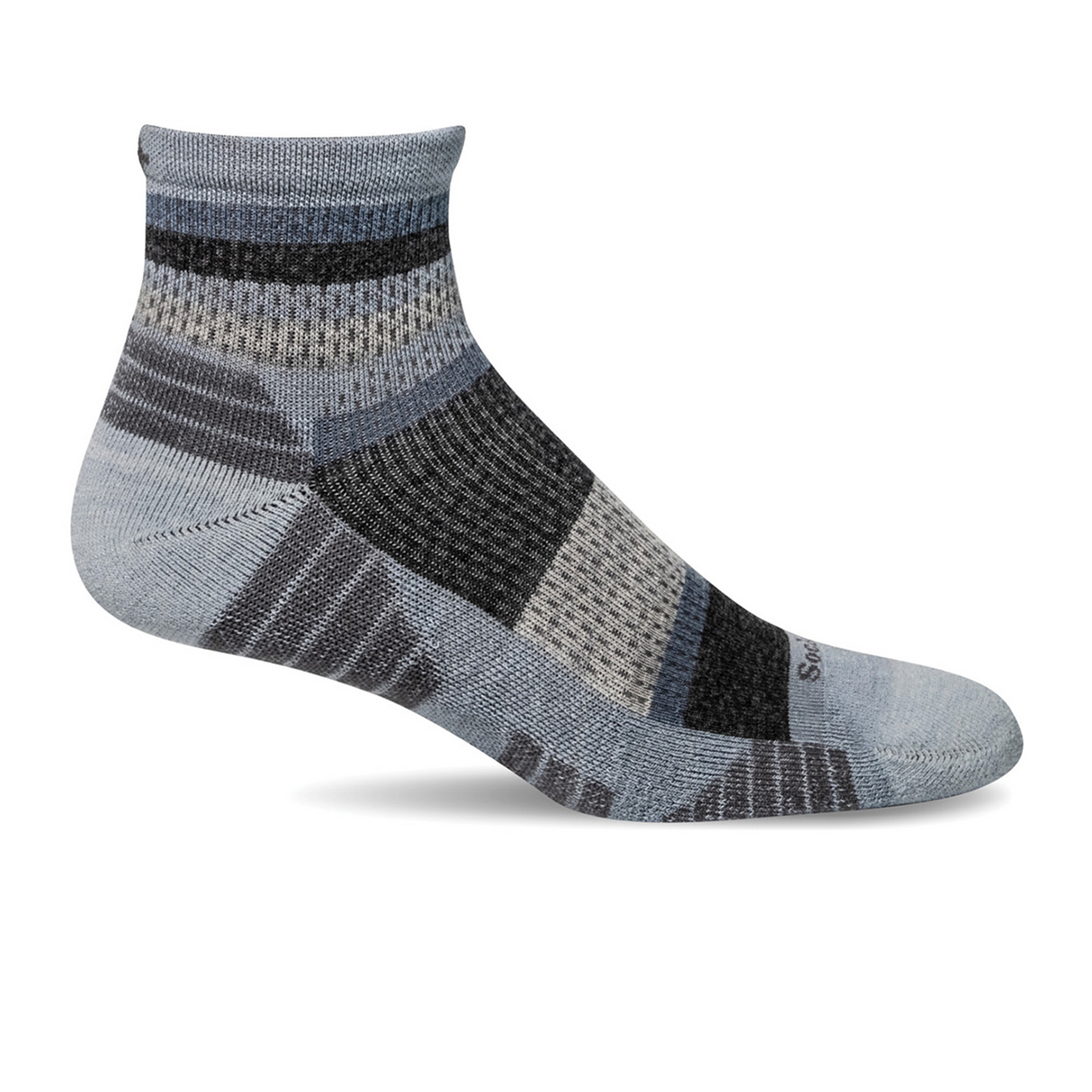 Sockwell Journey Quarter Sock (Women) - Chambray Accessories - Socks - Performance - The Heel Shoe Fitters