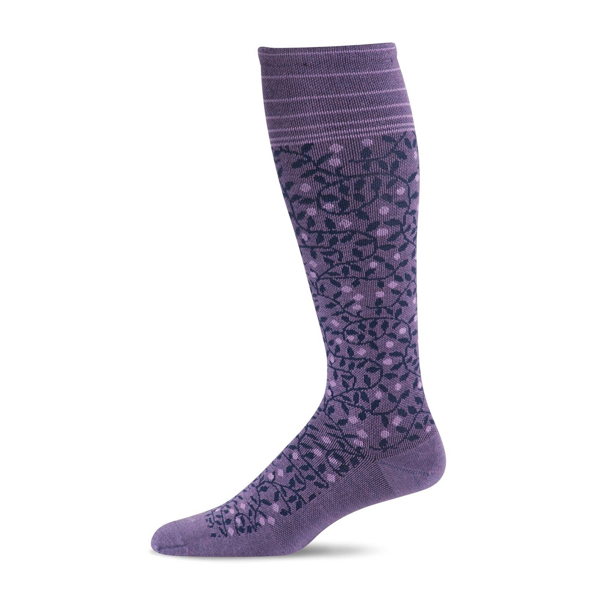 Sockwell New Leaf Over the Calf Compression Sock (Women) - Plum Accessories - Socks - Compression - The Heel Shoe Fitters