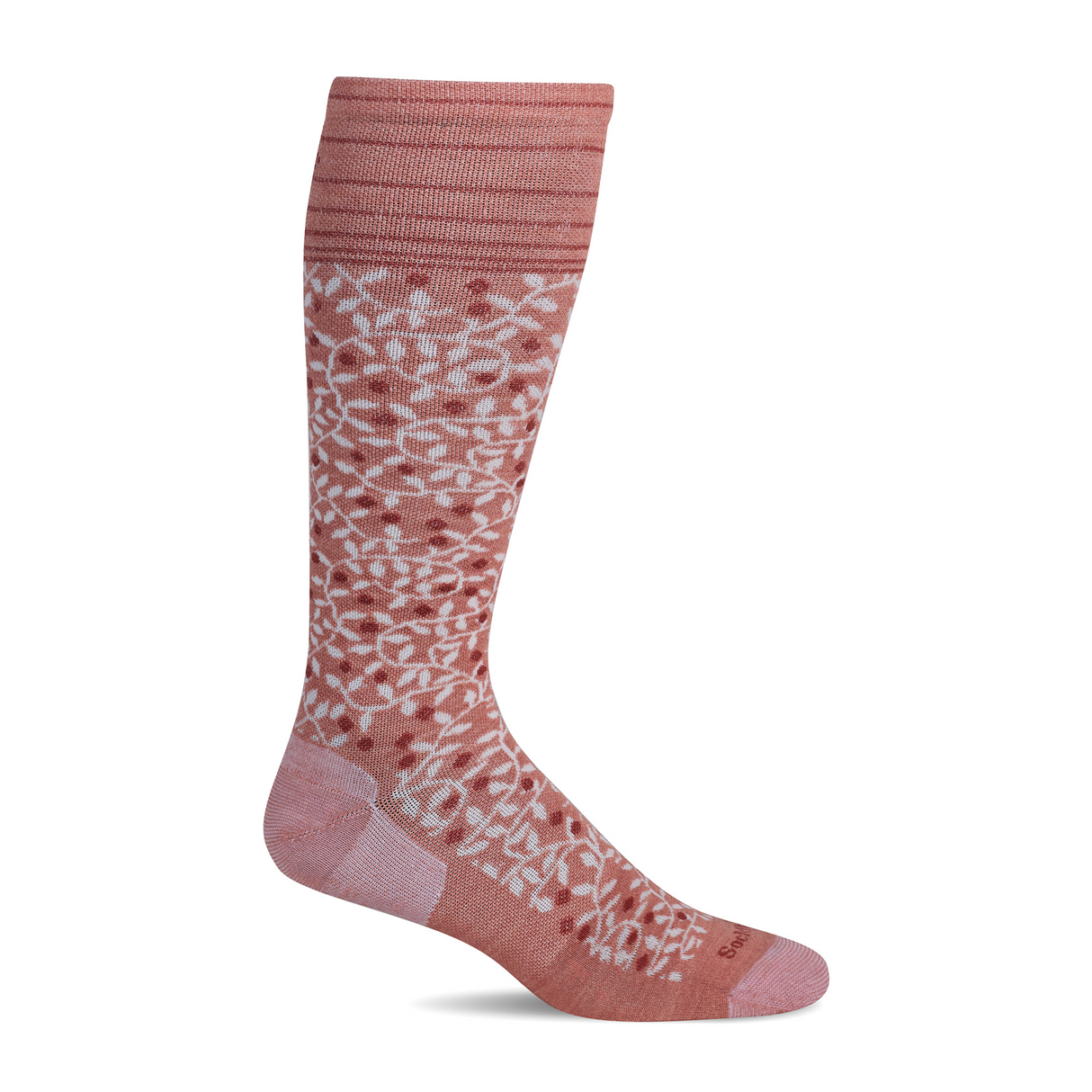 Sockwell New Leaf Over the Calf Compression Sock (Women) - Pink Clay Accessories - Socks - Lifestyle - The Heel Shoe Fitters