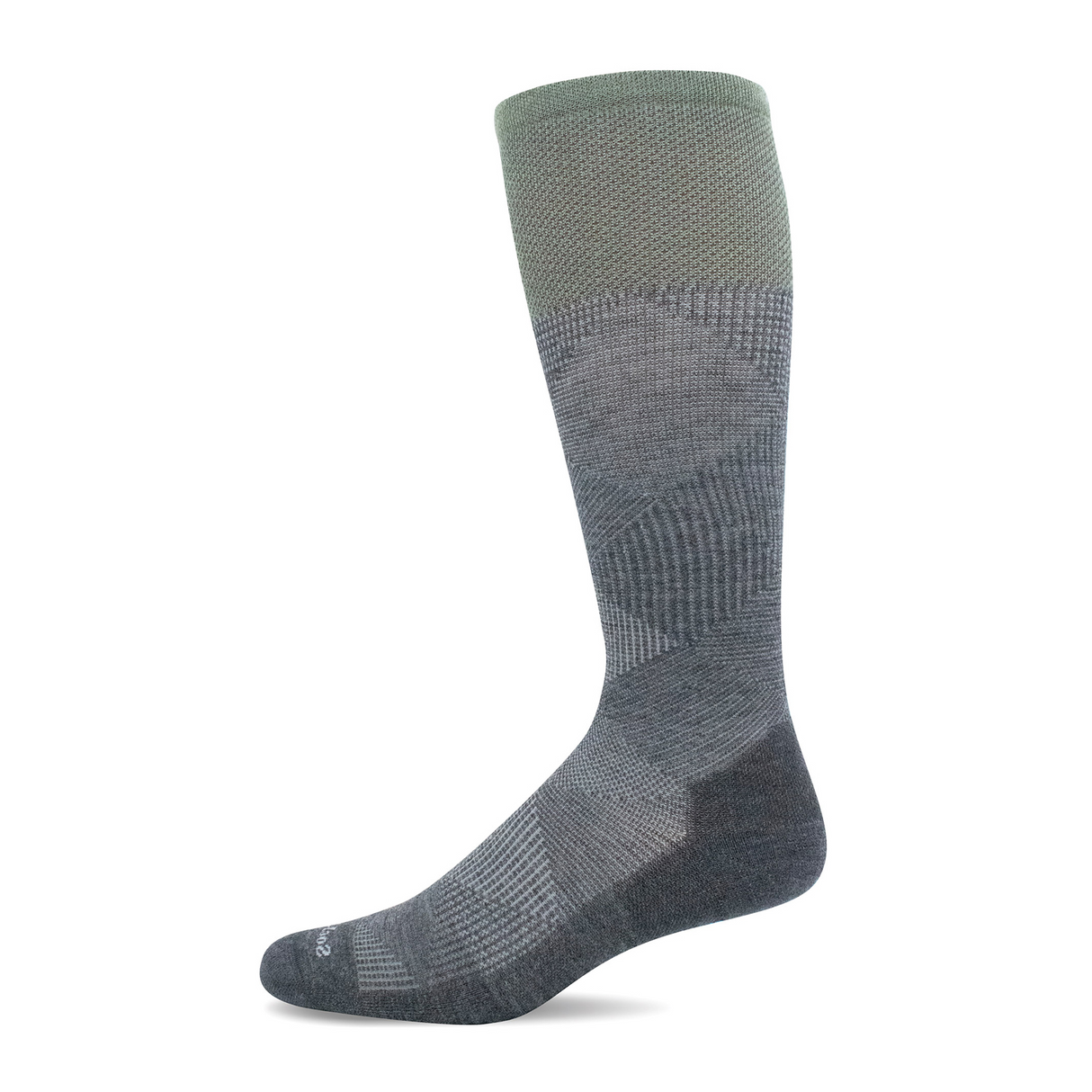 Sockwell Diamond Dandy Over the Calf Compression Sock (Men) - Charcoal Accessories - Socks - Compression - The Heel Shoe Fitters