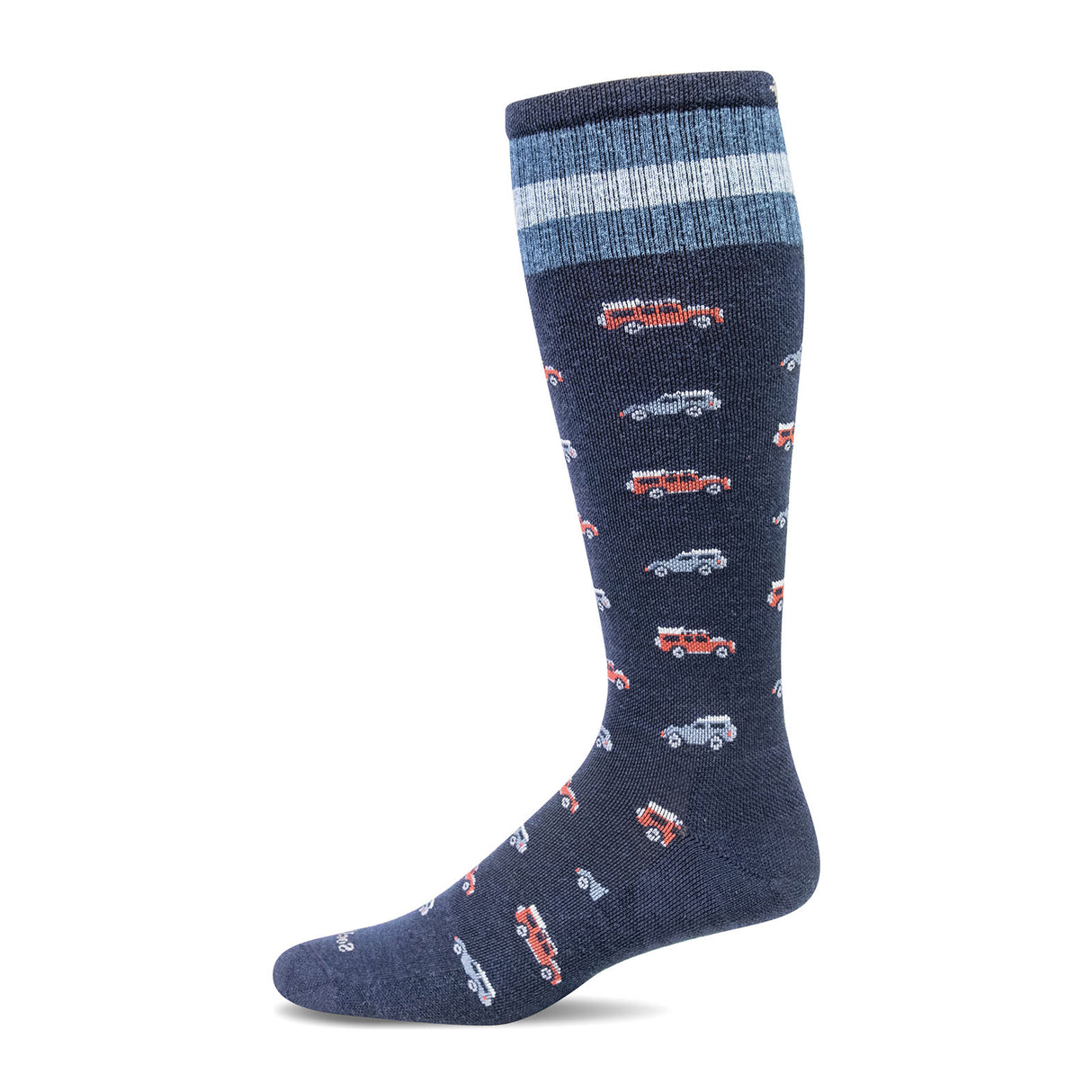 Sockwell Road Trip Over the Calf Compression Sock (Men) - Navy Accessories - Socks - Compression - The Heel Shoe Fitters