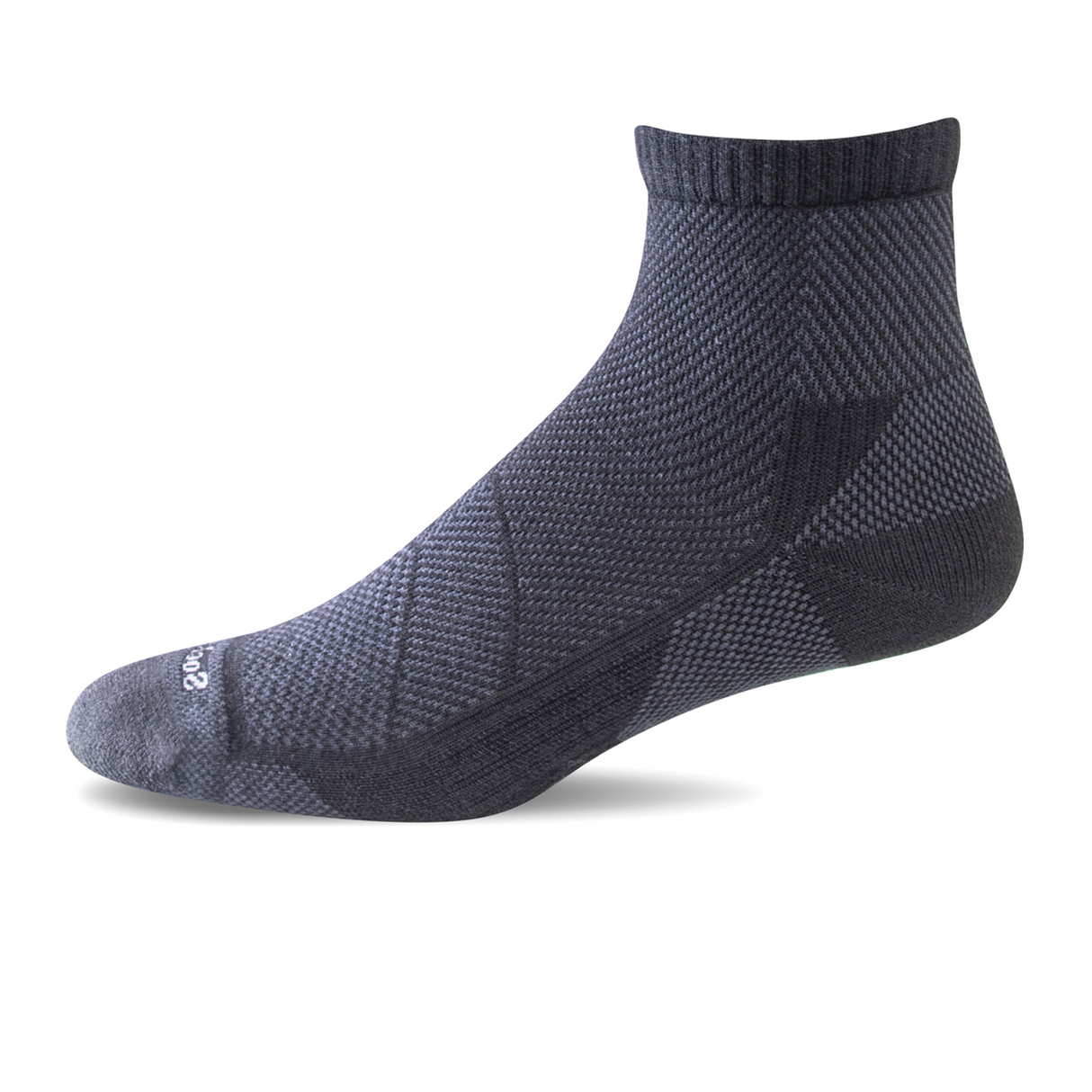 Sockwell Elevate Quarter Compression Sock (Men) - Black Accessories - Socks - Performance - The Heel Shoe Fitters
