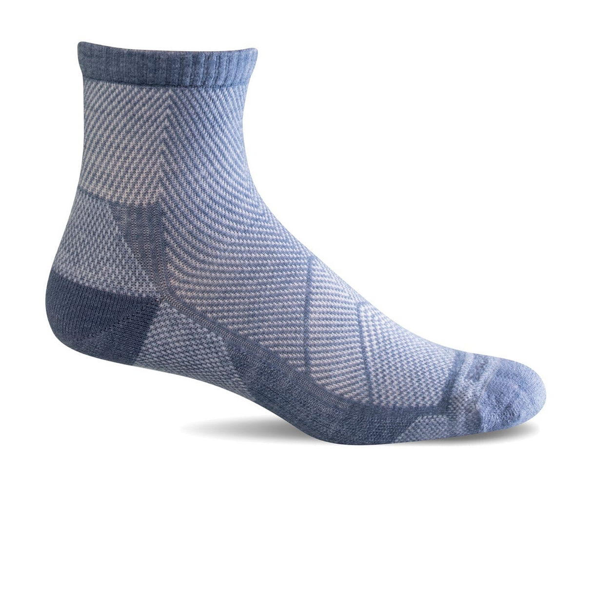 Sockwell Elevate Quarter Compression Sock (Women) - Bluestone Accessories - Socks - Compression - The Heel Shoe Fitters