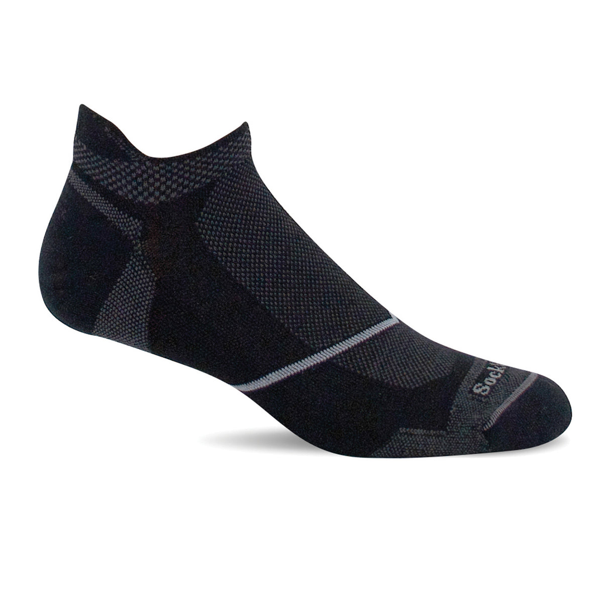 Sockwell Pulse Micro Compression Sock (Men) - Black Accessories - Socks - Performance - The Heel Shoe Fitters