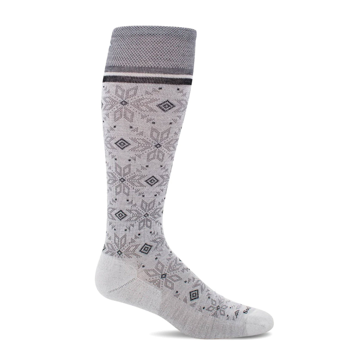 Sockwell Winterland Over the Calf Compression Sock (Women) - Charcoal Shimmer Accessories - Socks - Compression - The Heel Shoe Fitters