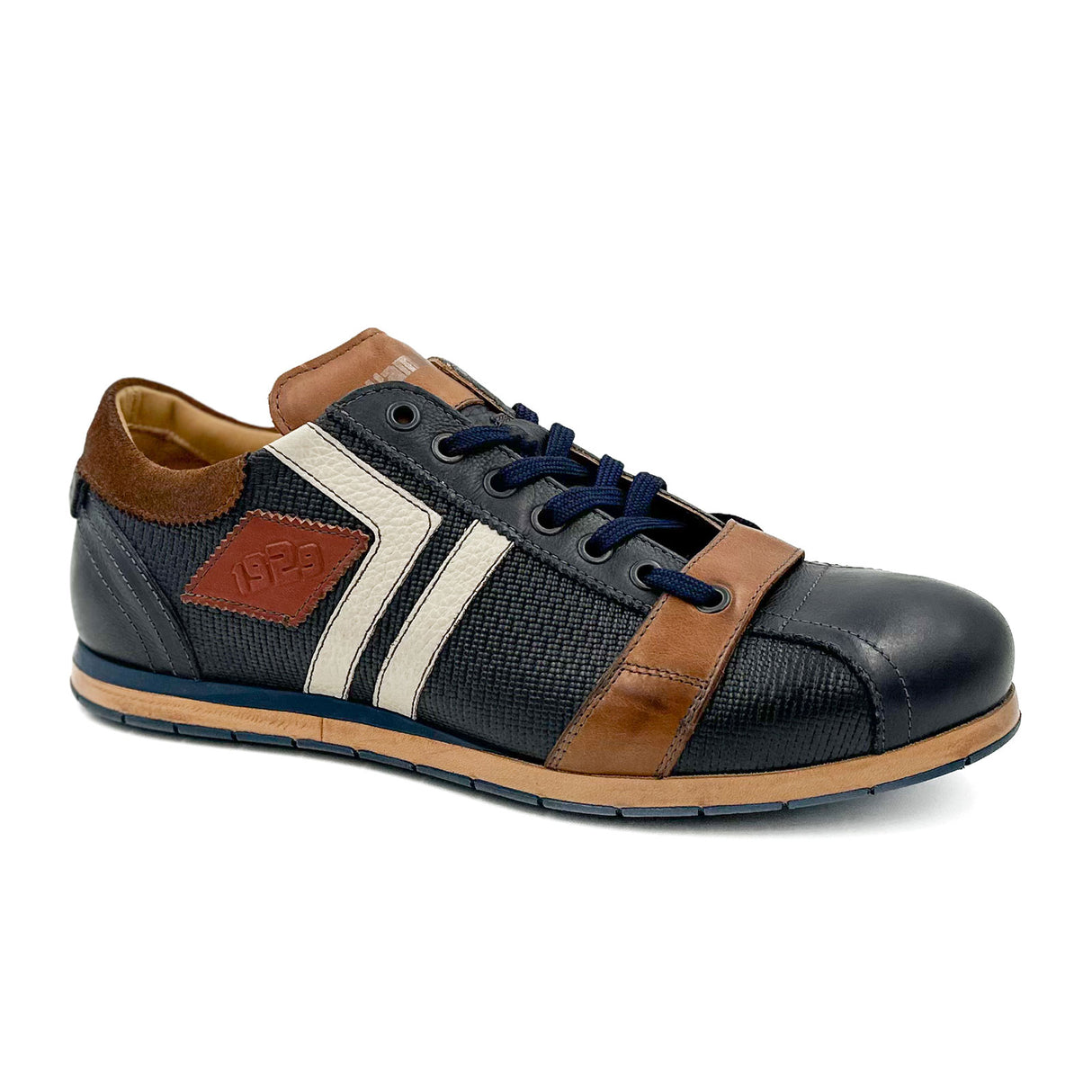 Kamo-Gutsu TIFO-030 Low Sneaker (Men) - Blue Athletic - Casual - Lace Up - The Heel Shoe Fitters