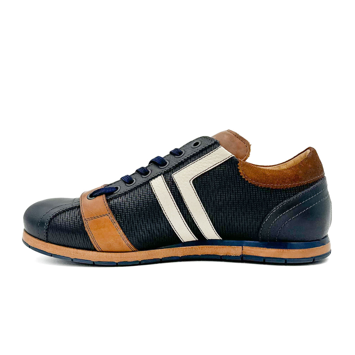 Kamo-Gutsu TIFO-030 Low Sneaker (Men) - Blue Athletic - Casual - Lace Up - The Heel Shoe Fitters