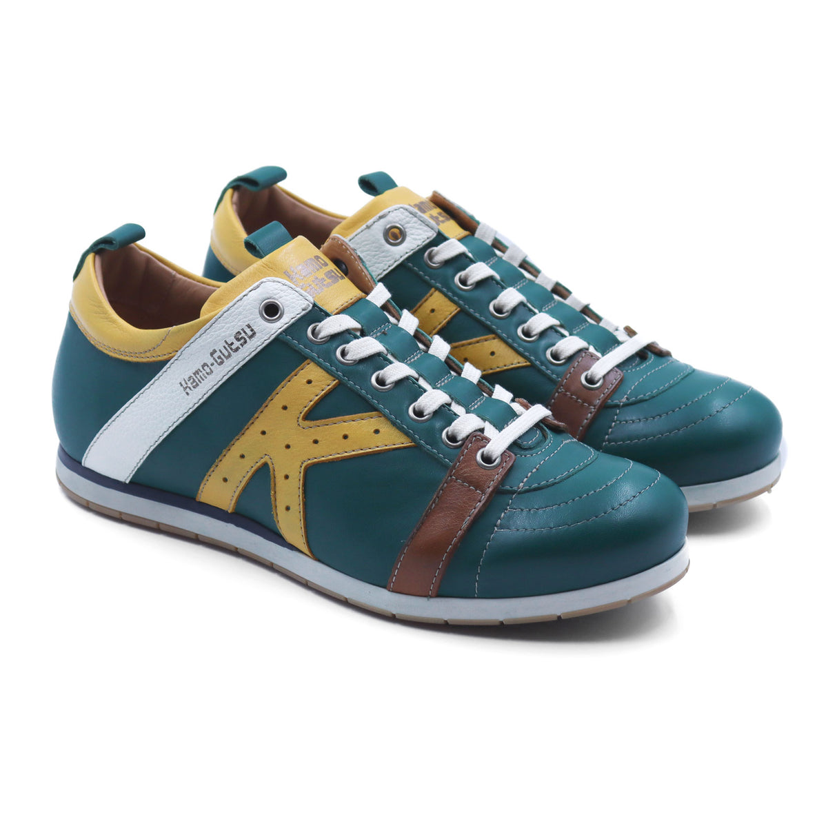 Kamo-Gutsu TIFO 042 Low Sneaker (Men) - Foglio/Tuorlo Athletic - Casual - Lace Up - The Heel Shoe Fitters