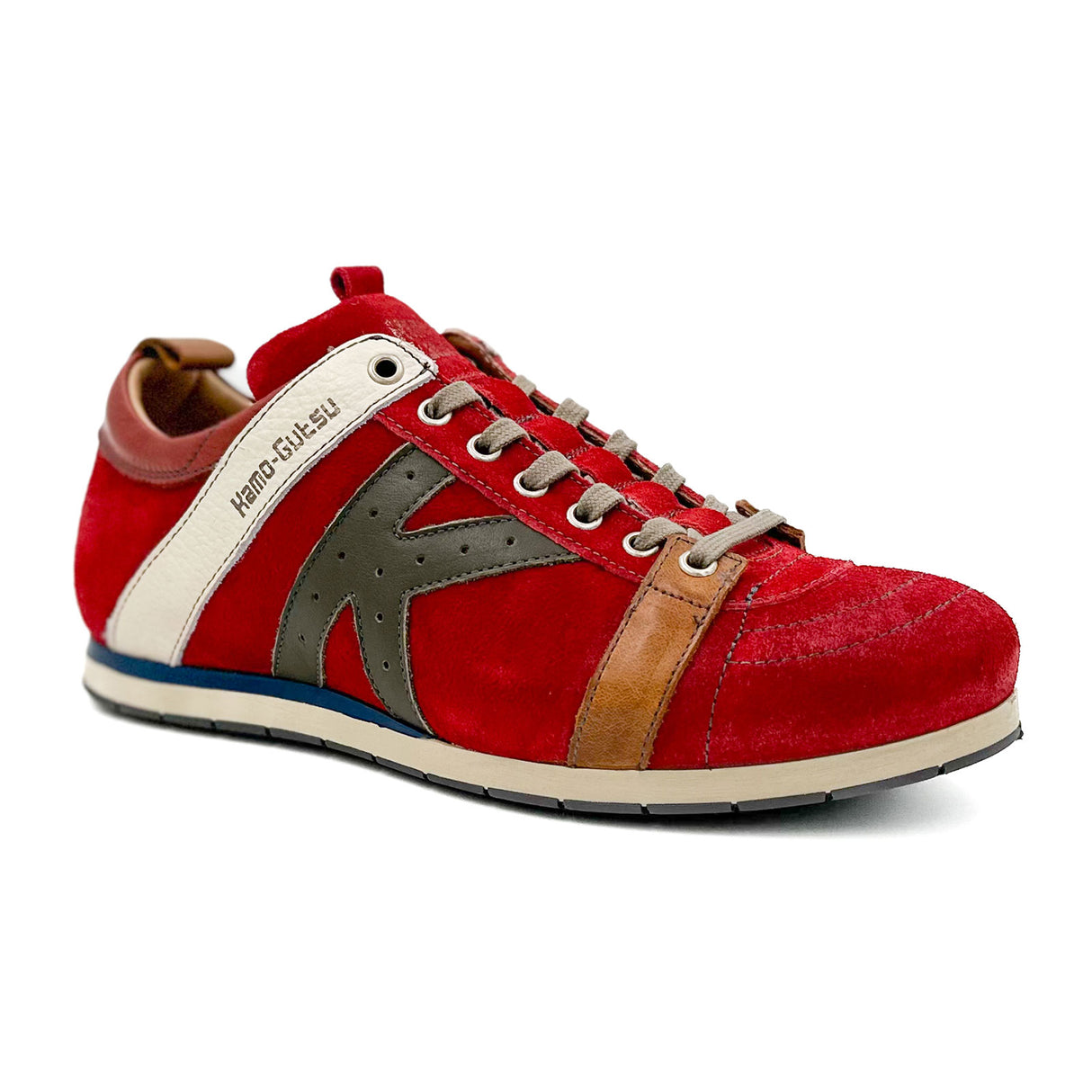 Kamo-Gutsu TIFO 042 Low Sneaker (Men) - Rosso Oil/Cactus Dress-Casual - Sneakers - The Heel Shoe Fitters
