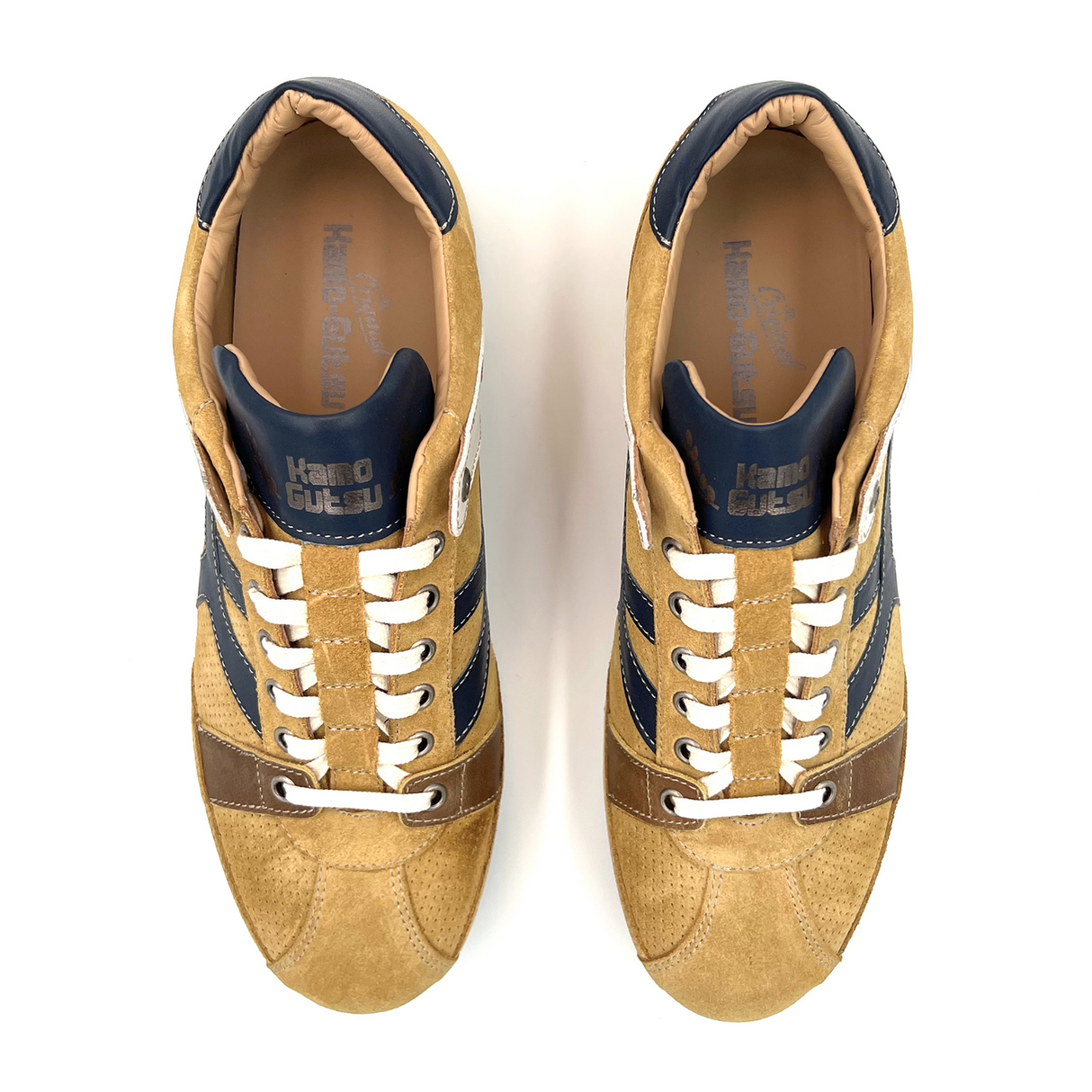 Kamo-Gutsu TIFO 044 Low Sneaker (Men) - Cam Miele/Denim Dress-Casual - Lace Ups - The Heel Shoe Fitters