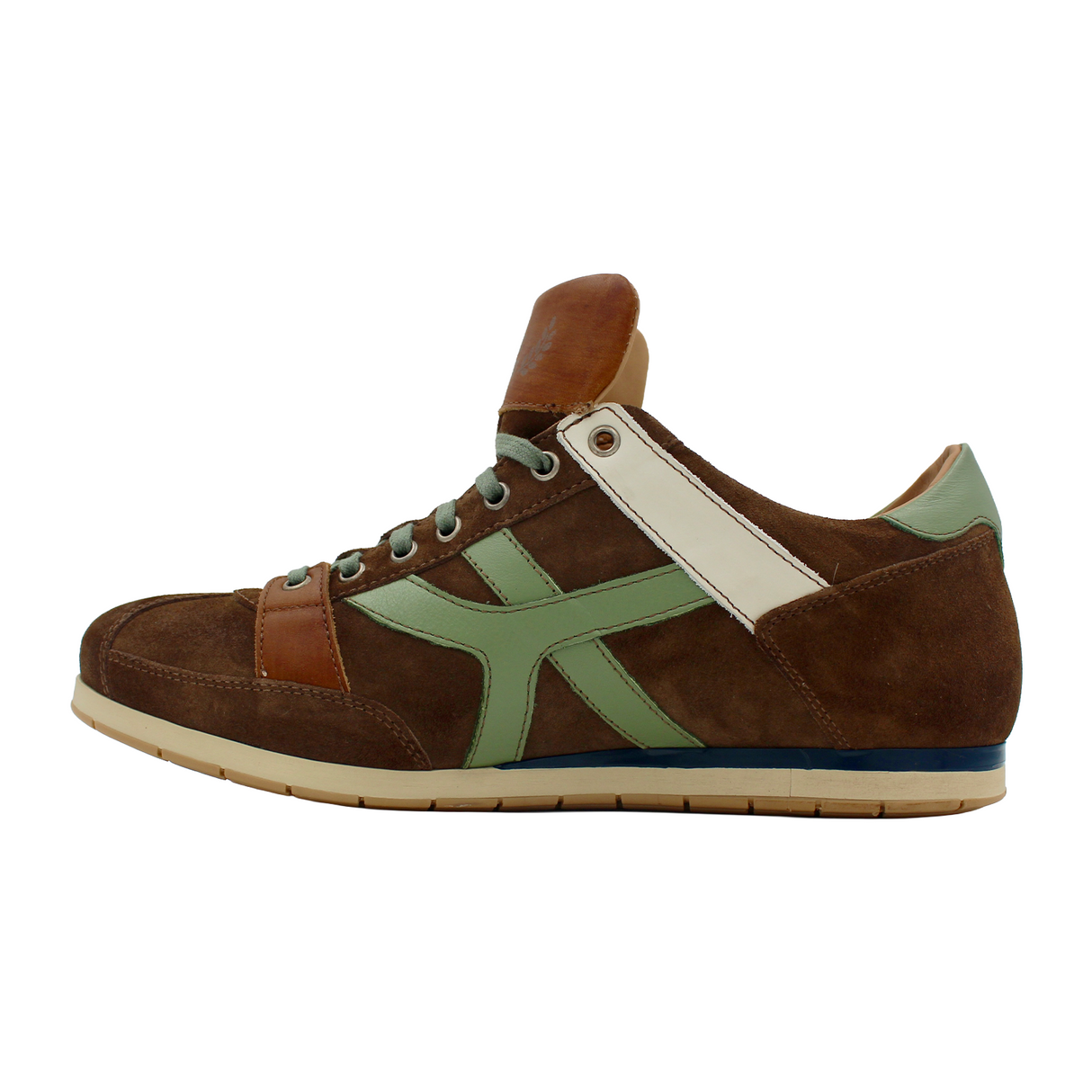 Kamo-Gutsu TIFO 044 Low Sneaker (Men) - Taupe Oil/Salvia Athletic - Casual - Lace Up - The Heel Shoe Fitters