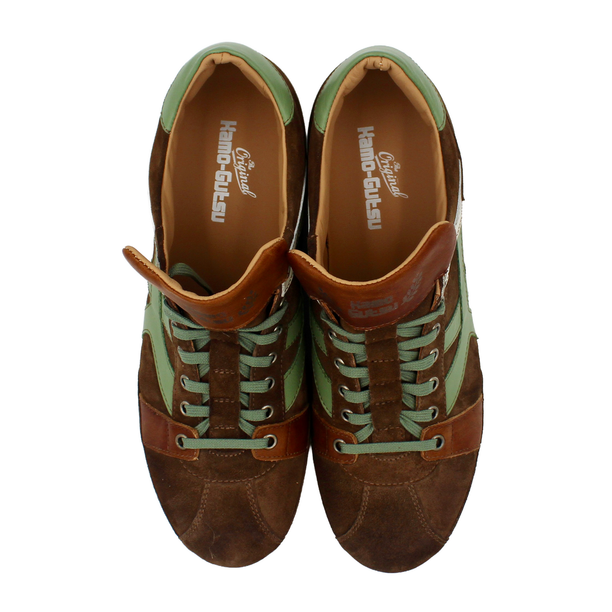 Kamo-Gutsu TIFO 044 Low Sneaker (Men) - Taupe Oil/Salvia Athletic - Casual - Lace Up - The Heel Shoe Fitters