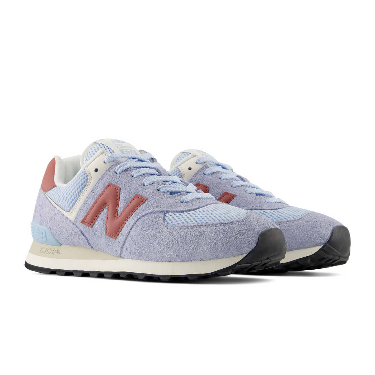 New Balance 574 Sneaker (Unisex) - Oxford Blue/Apricot Orange Athletic - Casual - Lace Up - The Heel Shoe Fitters