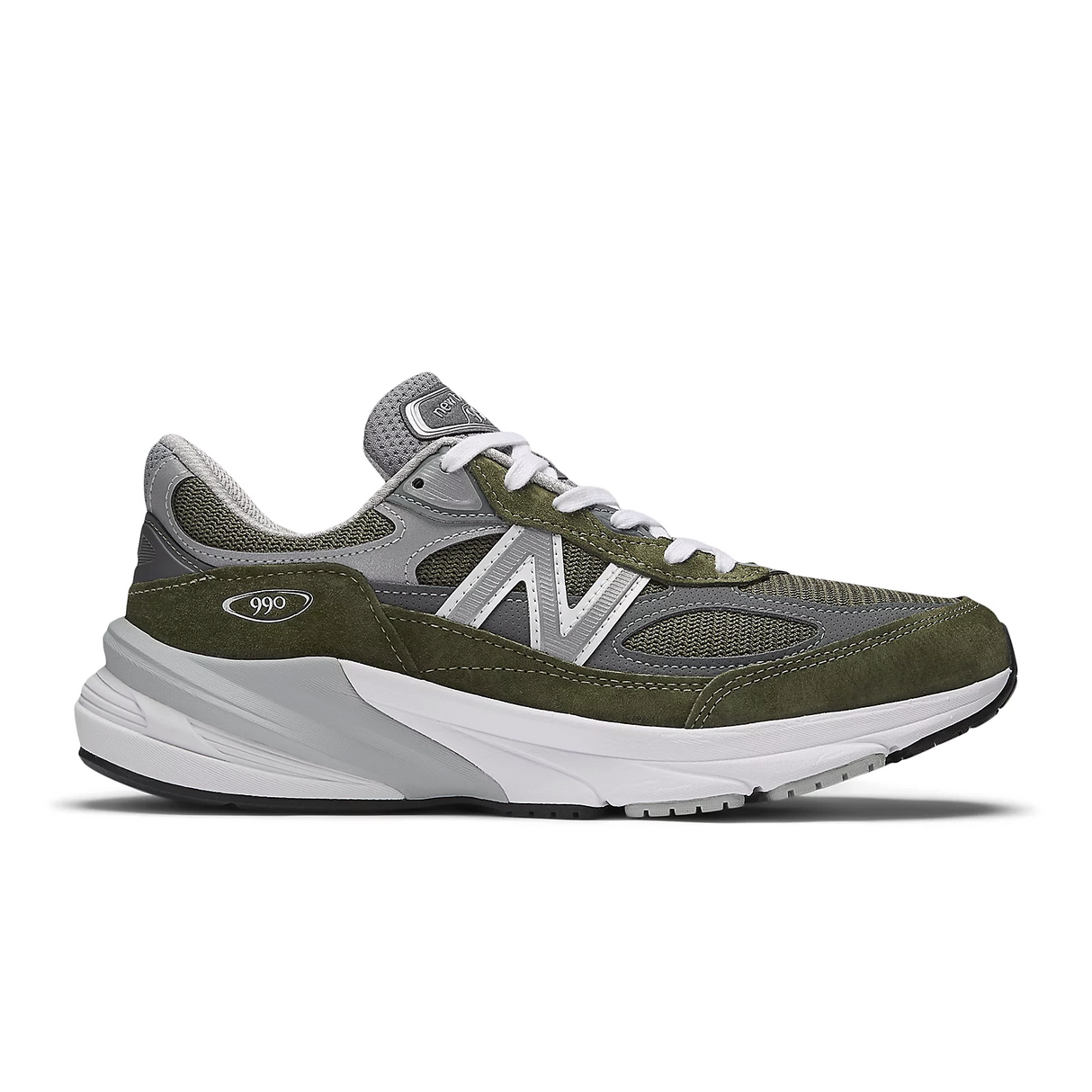 New Balance Made in USA 990 v6 Running Shoe (Unisex) - Olive Athletic - Running - Motion Control - The Heel Shoe Fitters