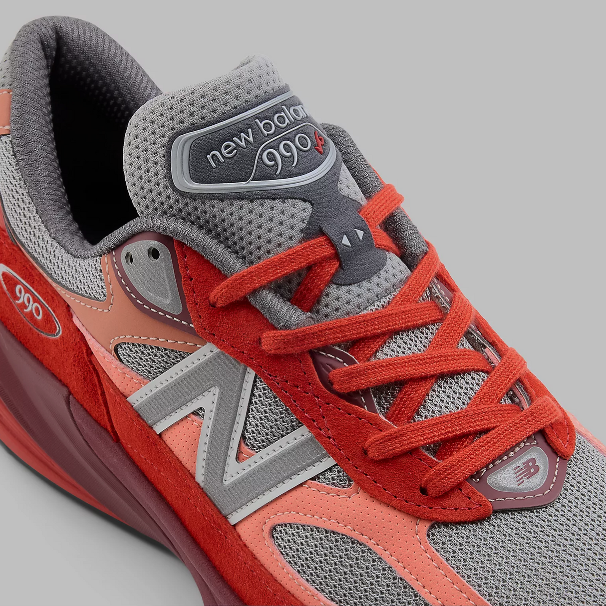 New Balance 990 v6 Running Shoe (Unisex) - Molten Lava/Monarch Burgundy Athletic - Running - Motion Control - The Heel Shoe Fitters