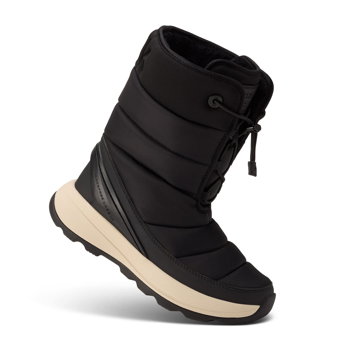 Kizik Juno 2 High Boot (Women) - Black/Whitecap Gray Athletic - Casual - Lace Up - The Heel Shoe Fitters