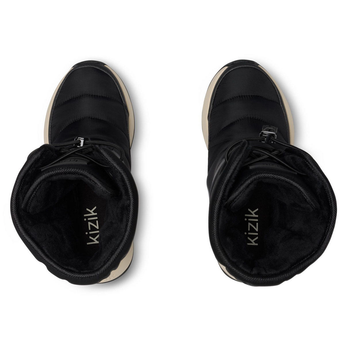 Kizik Juno 2 High Boot (Women) - Black/Whitecap Gray Athletic - Casual - Lace Up - The Heel Shoe Fitters