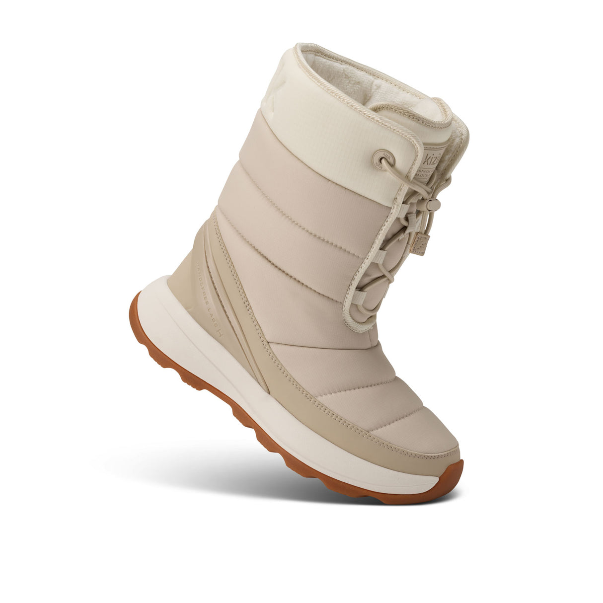 Kizik Juno 2 High Boot (Women) - Oatmeal/Pristine Athletic - Casual - Lace Up - The Heel Shoe Fitters
