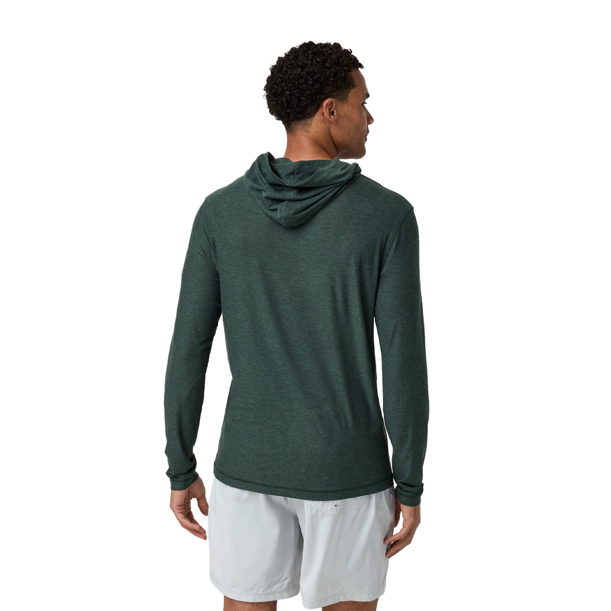 Vuori Strato Tech Hoodie (Men) - Hemlock Heather