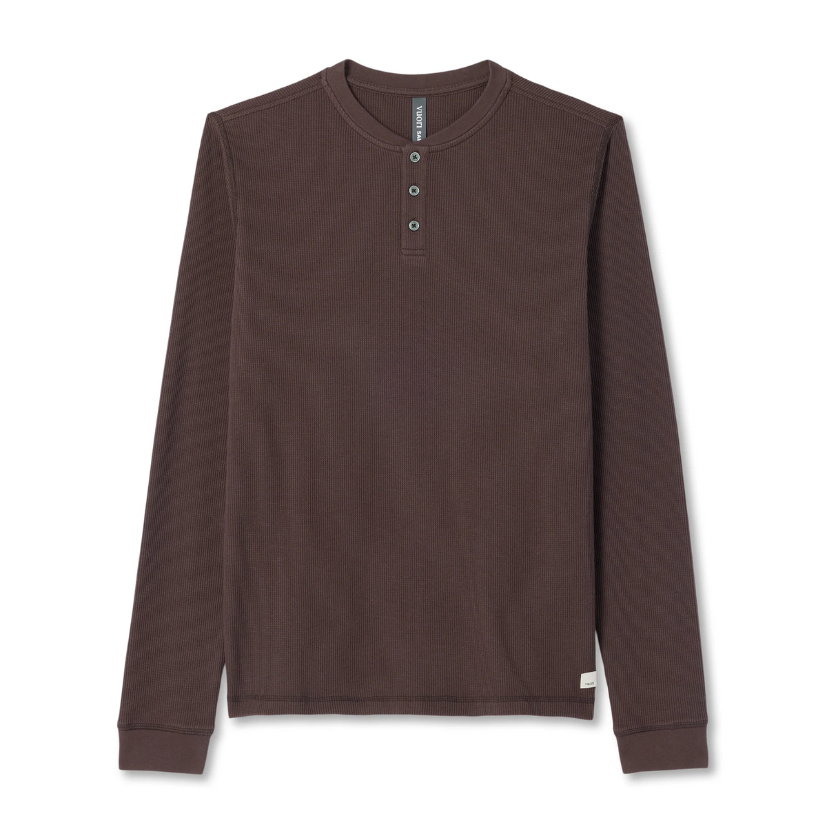 Vuori Waffle Henley (Men) - French Roast