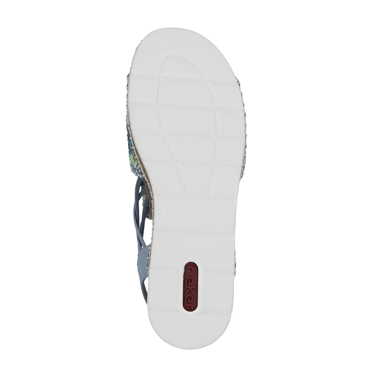 Rieker Regina 41 Backstrap Sandal (Women) - Blue Multi Sandal - Backstrap - The Heel Shoe Fitters