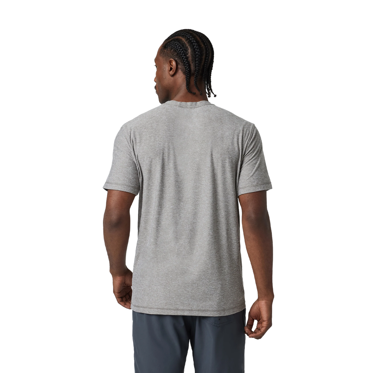 Vuori Strato Tech Tee (Men) - Heather Grey