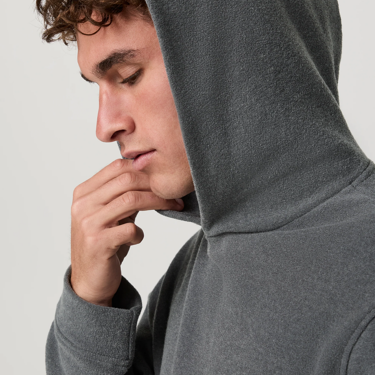 Vuori Beach Fleece Pullover Hoodie (Men) - Dark Pewter Heather