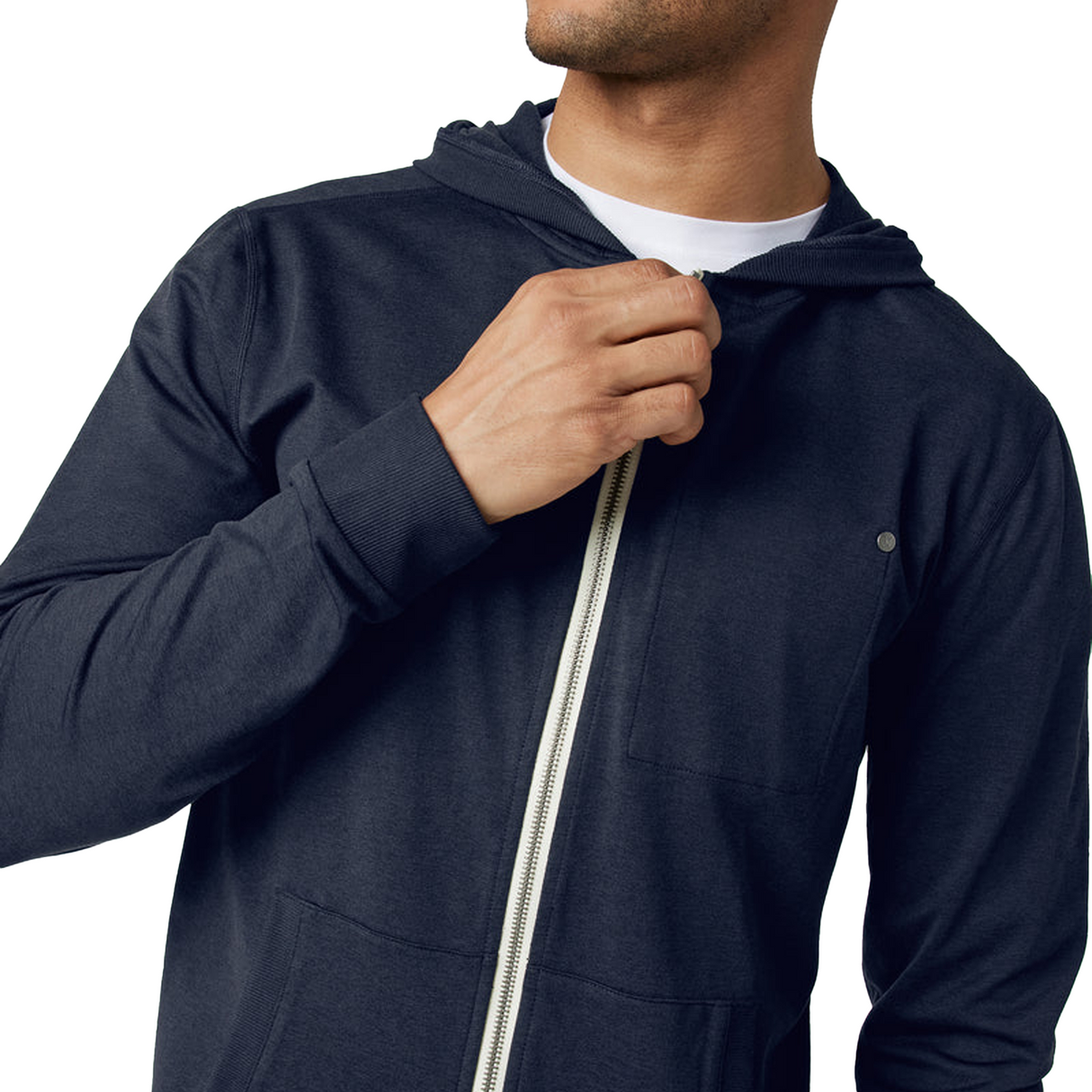 Vuori Coronado Hoodie (Men) - Midnight Heather Apparel - Top - Sweatshirt - The Heel Shoe Fitters