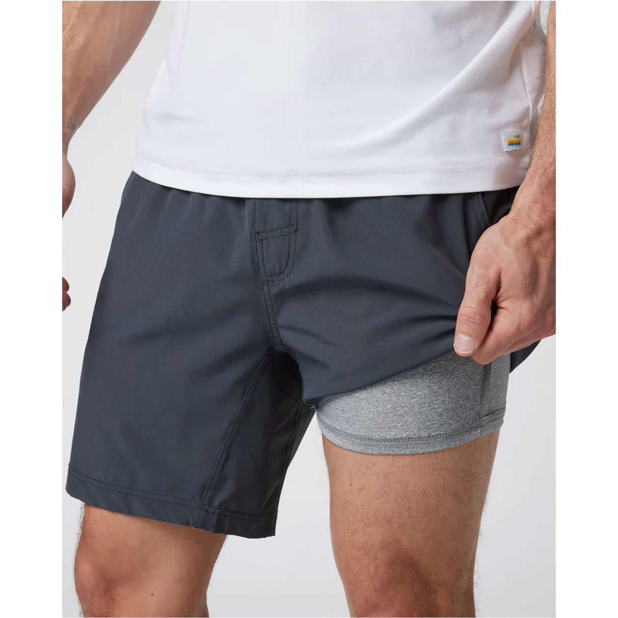 Vuori Kore 7" Lined Short (Men) - Charcoal Apparel - Bottom - Short - The Heel Shoe Fitters