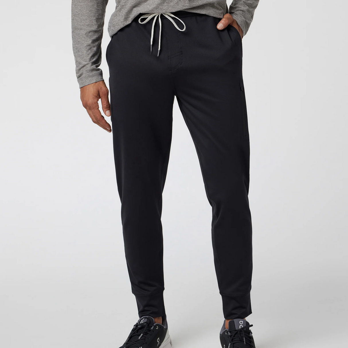 Vuori Sunday Performance Jogger 28" (Men) - Black Apparel - Bottom - Pant - The Heel Shoe Fitters