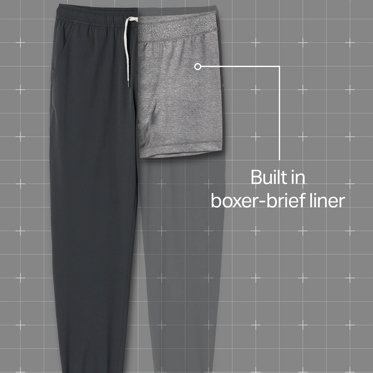 Vuori Kore Lined 28" Jogger (Men) - Black Apparel - Bottom - Pant - The Heel Shoe Fitters