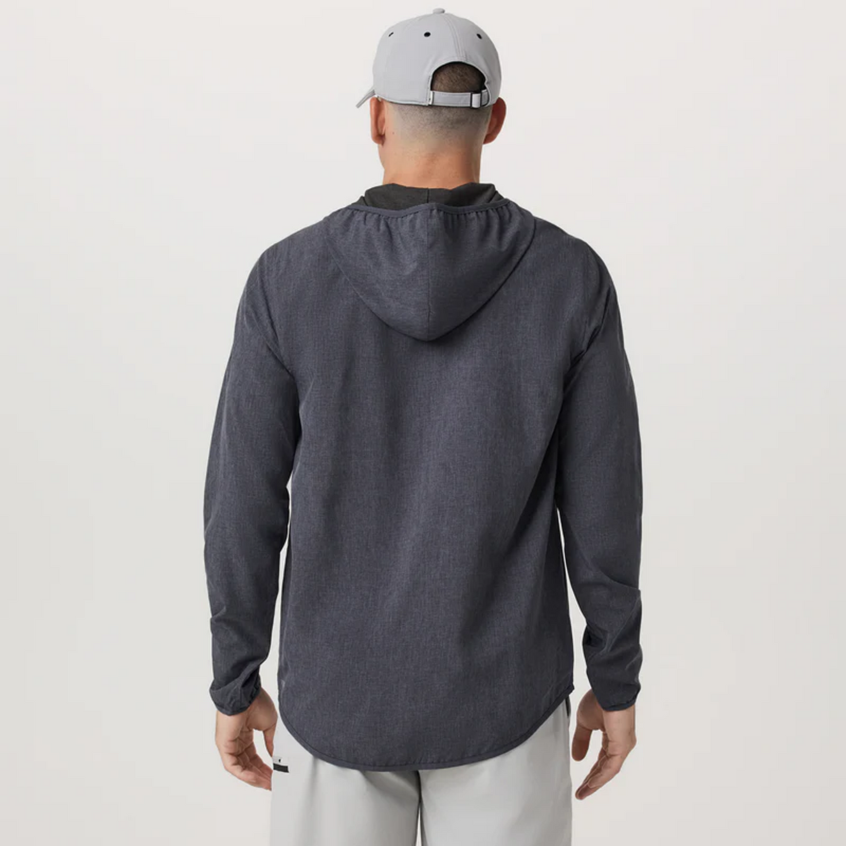 Vuori Outdoor Trainer Shell Jacket (Men) - Moonlight Linen Texture Apparel - Jacket - Lightweight - The Heel Shoe Fitters