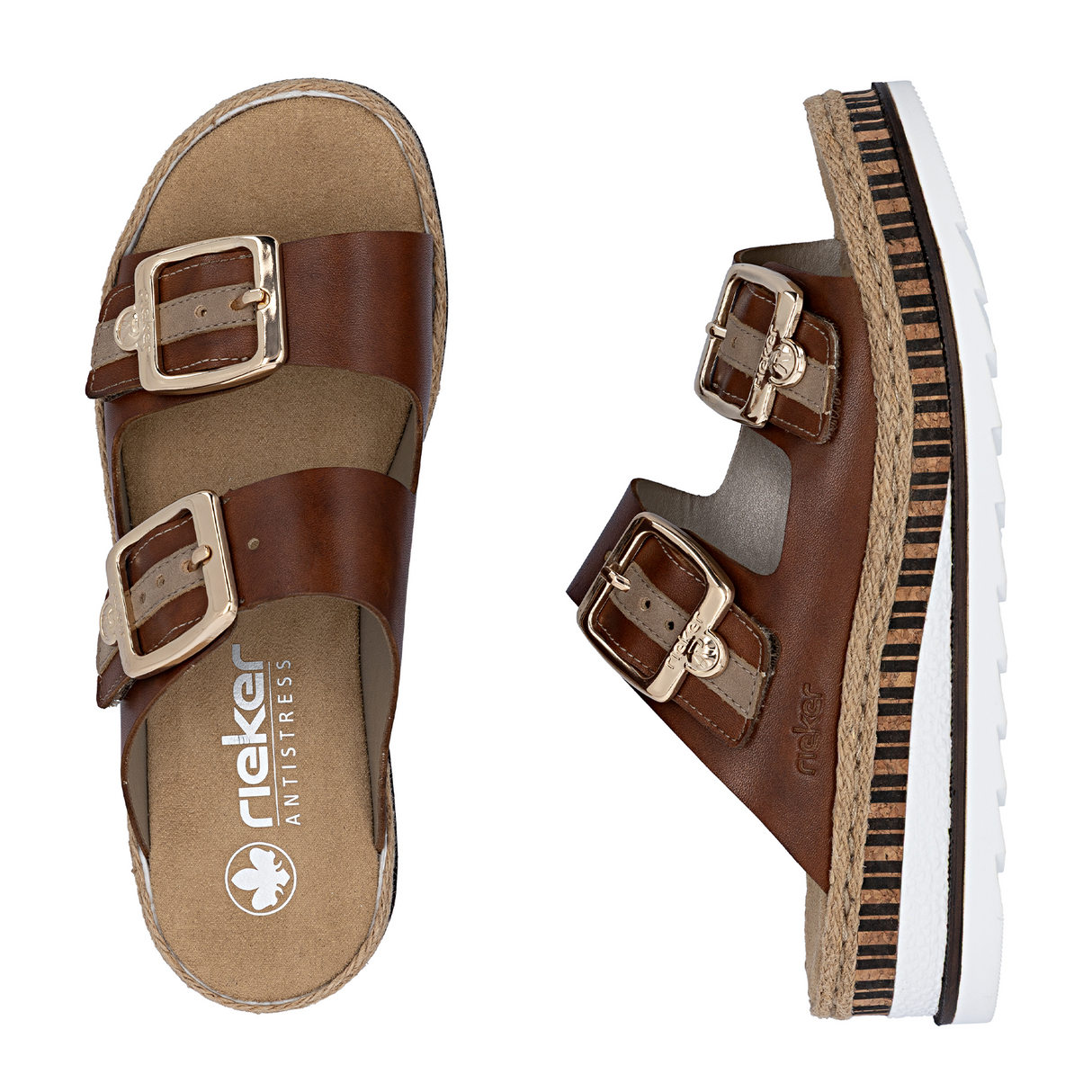 Rieker Regina 55 Slide Sandal (Women) Sandal - Slide - The Heel Shoe Fitters