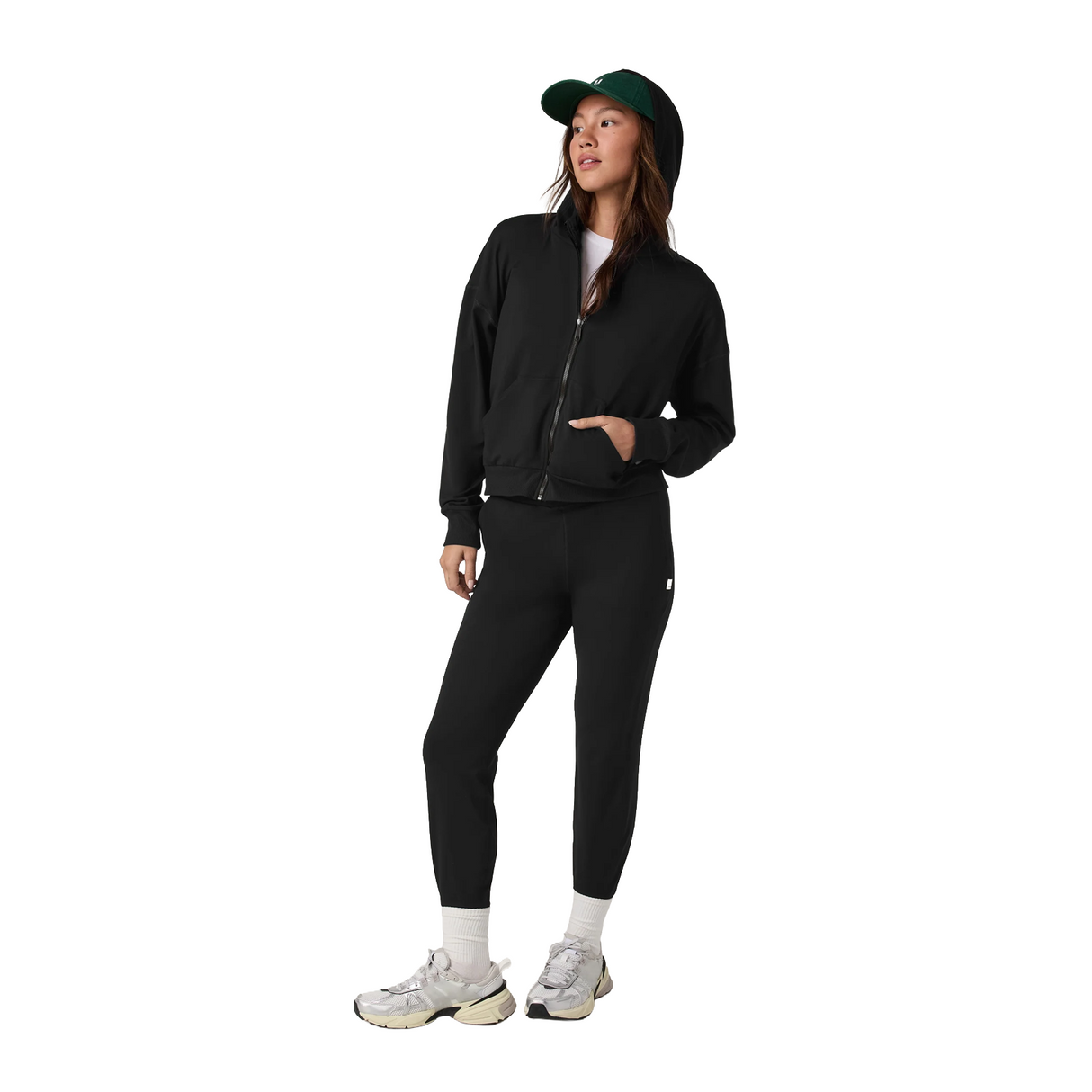 Vuori Halo Modern Full Zip (Women) - True Black