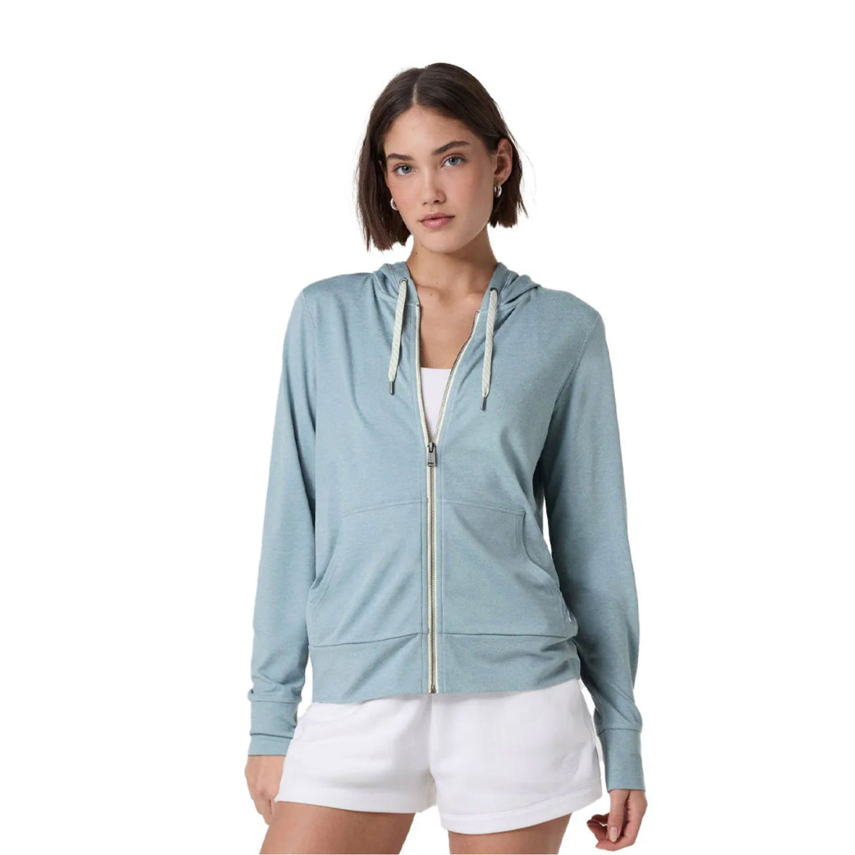 Vuori Halo Performance Hoodie 2.0 (Women) - Shade Heather Apparel - Top - Sweatshirt - The Heel Shoe Fitters